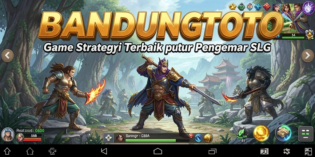 Screenshot utama menunjukkan gameplay intens dan strategi dalam BANDUNGTOTO.