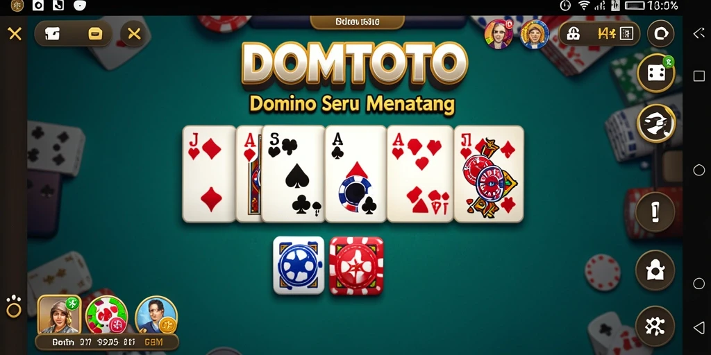 Tampilan gameplay DOMTOTO yang menarik dengan banyak pemain aktif.