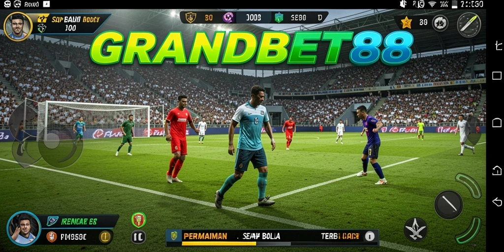 Tampilan menarik dari gameplay taruhan sepak bola di GRANDBET88.