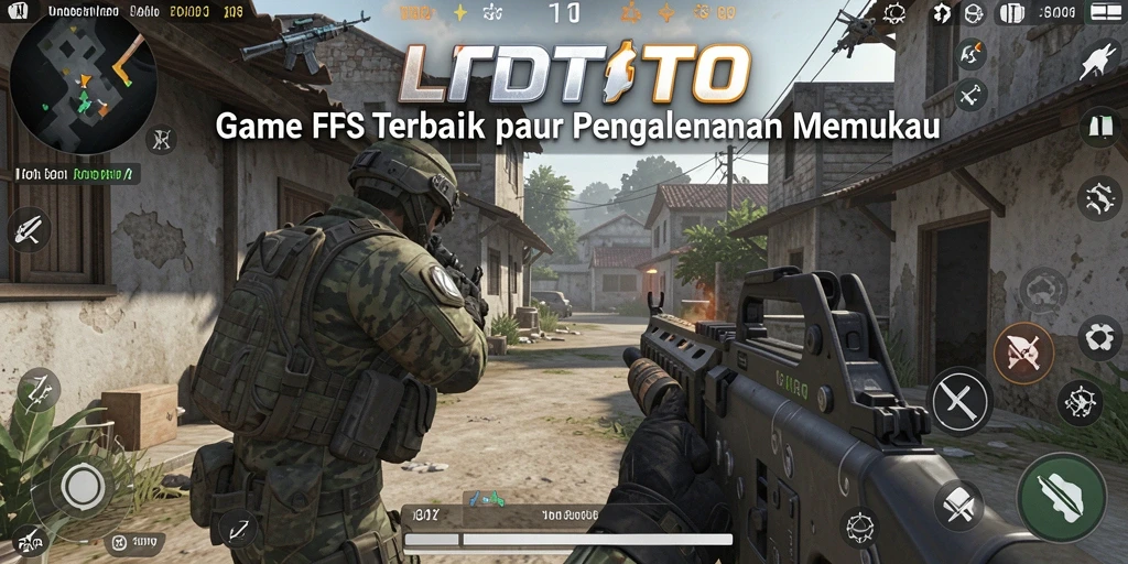 Screenshot LTDTOTO menunjukkan aksi tembak-menembak yang intens.