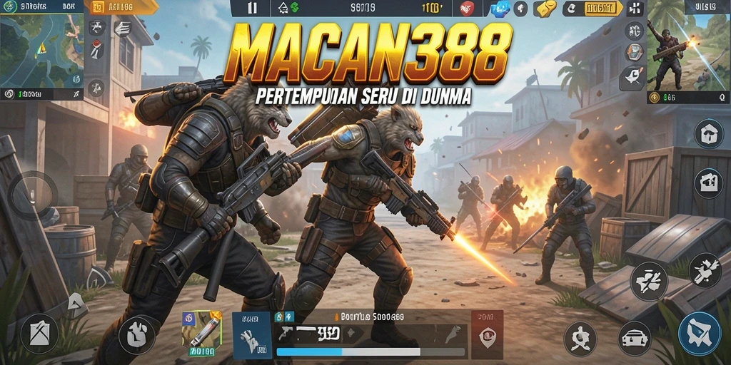 Tampilan gameplay menarik dari MACAN388 dalam pertempuran Battle Royale.