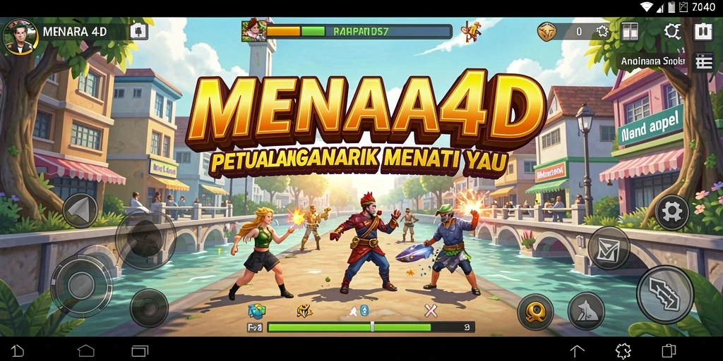 Tampilan épik gameplay <strong>MENARA4D</strong> yang seru dan menegangkan.