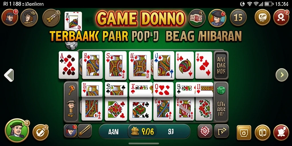 Tampilan gameplay Domino yang menakjubkan dan interaktif.