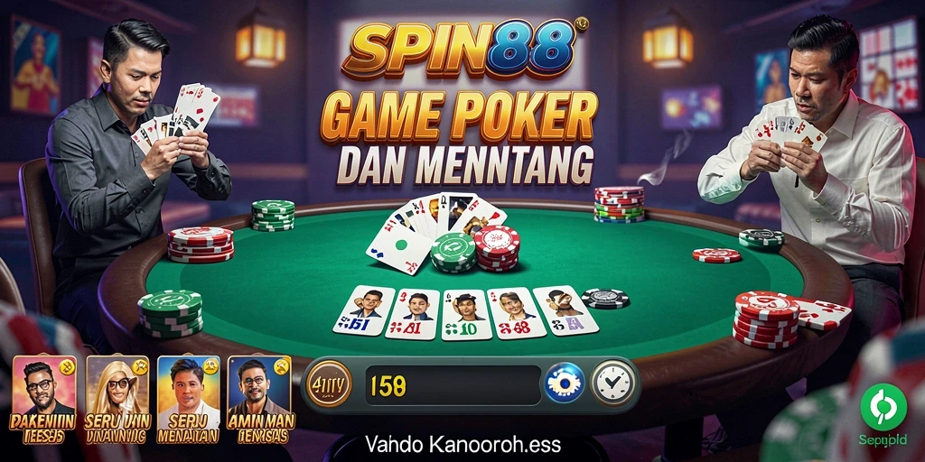 Tampilan gameplay menarik dari SPIN88 poker.