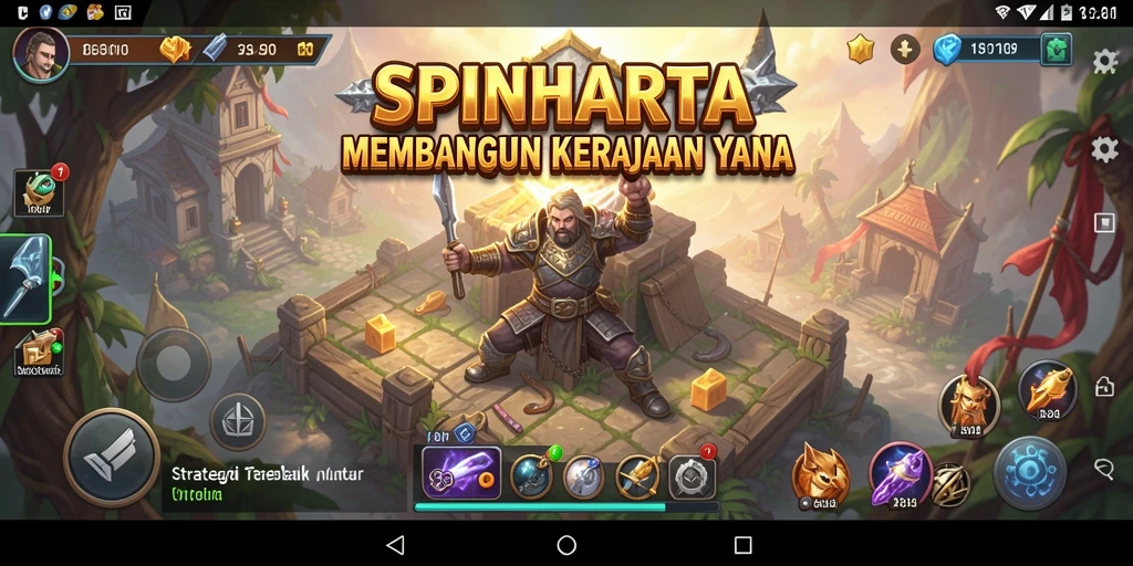 Tampilan gameplay SPINHARTA yang mendebarkan dan interaktif.