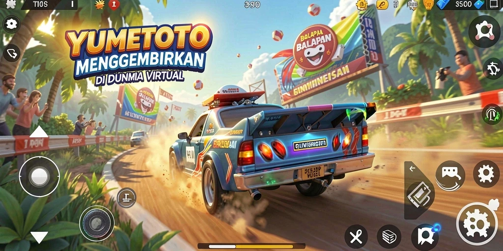 Tampilan gameplay YUMETOTO yang mendebarkan dan menantang.